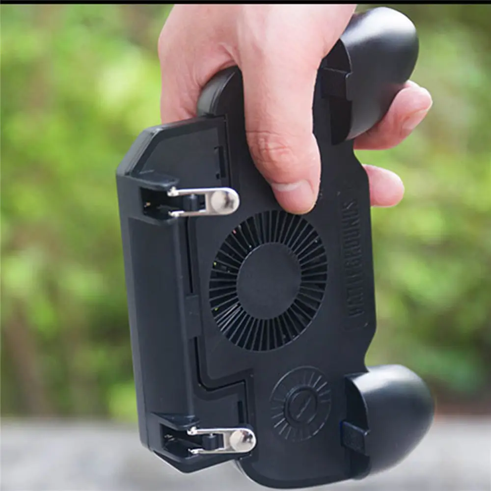 PUBG мобильный игровой контроллер кулер вентилятор с power bank L1R1 Кнопка огня для iphone X 7 Мобильный джойстик игровой контроллер держатель