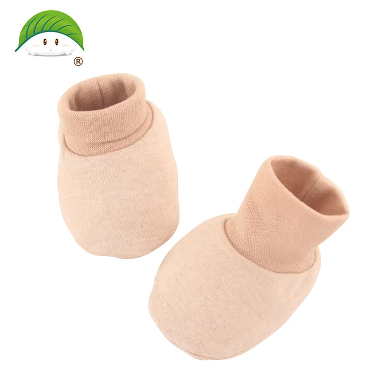 

Popomi Baby Socks&glove Newborn Protection Face avoid bebe scratch skin 100% Color Cotton Anti Scratching Gloves 14-179