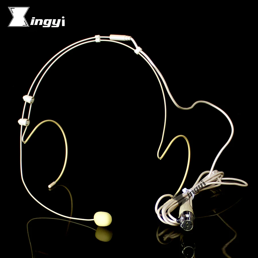 Невидимая мини гарнитура XLR 4 Pin TA4F конденсаторный микрофон для SHURE караоке