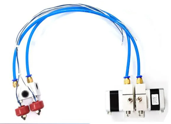 3D printer parts distal extruder double printhead K type thermocouple and 100k thermistor print head