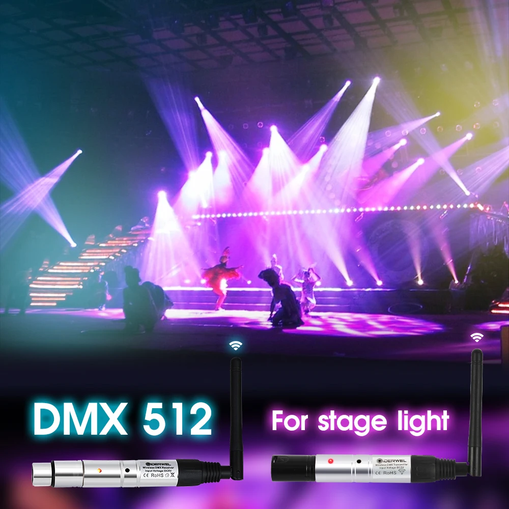 Беспроводной DMX512 приемник передатчик контроллер 2,4G ISM DMX Dfi DJ dmx512 приемник беспроводной антенный для сценического Света PAR Light