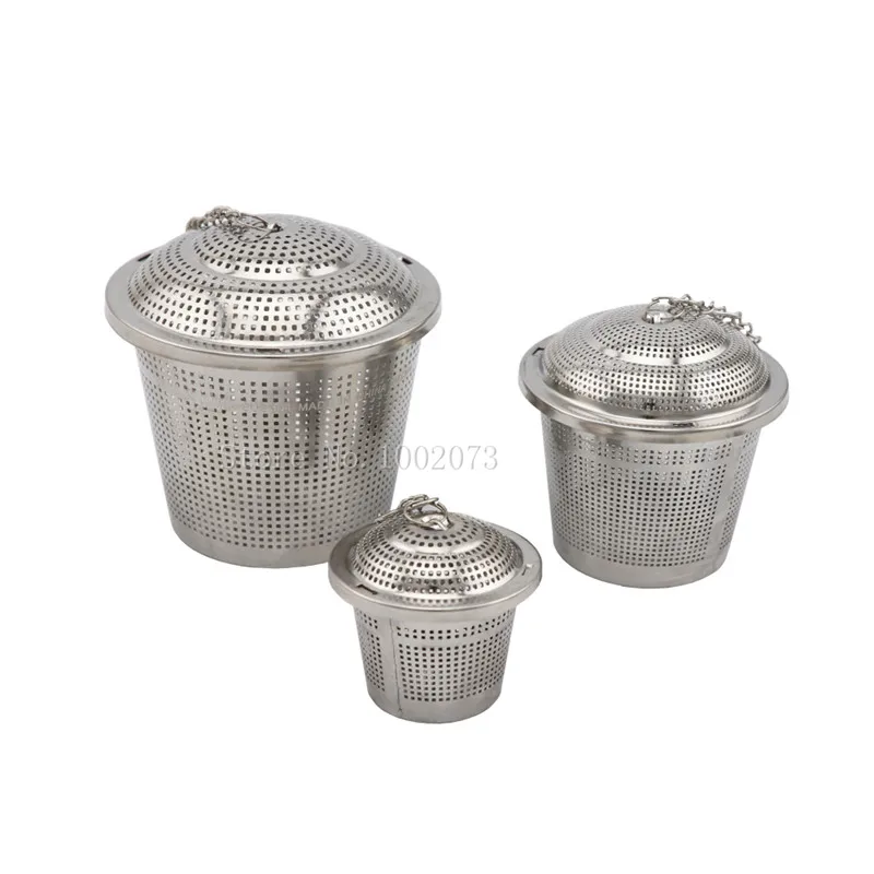 Homebrew Stainless Steel Hop Steeper Herb Ball Dry Hopping Beer Hops Mesh Screen (5)
