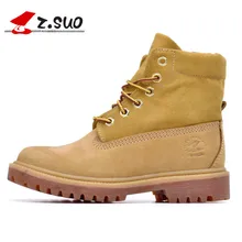 Z. Suo “women’s boots, Hiking Shoes, winter boots woman head layer cowhide, botas mujer botte femme