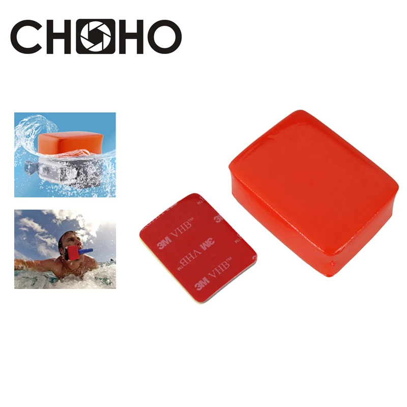 Плавающий Футляр + 3 М клейкая губка стикер для Go Pro Hero 8 7 6 5 4 SJ4000 Xiaoyi 4K SJCAM