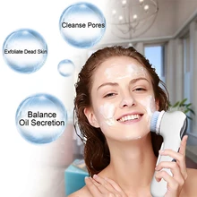 Multifunctional Electric Face Cleansing Brush Household USB Face Cleaning Rechargeable Facial Cleansing Brush for Face Machine