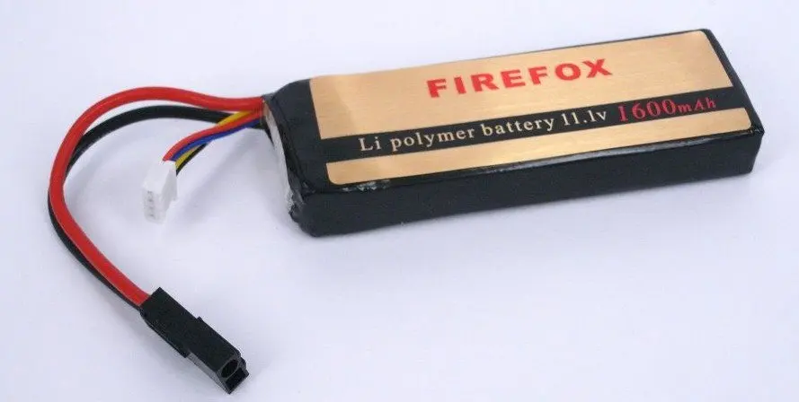 HK register free shipping 100% Orginal FireFox 11.1V 1600mAh 15C Li Po AEG Airsoft Battery