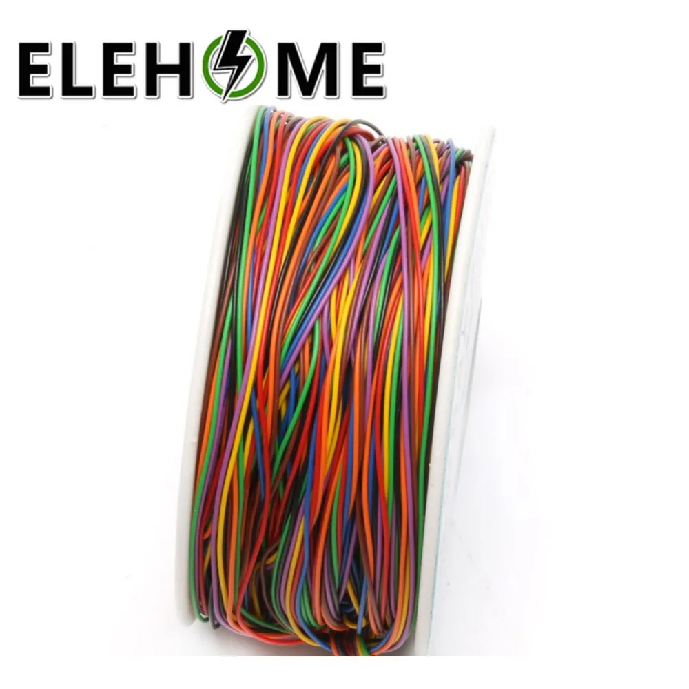 8 цветов Ok провода электрический провод 265 м 30AWG оберточная проволока Луженая Медь