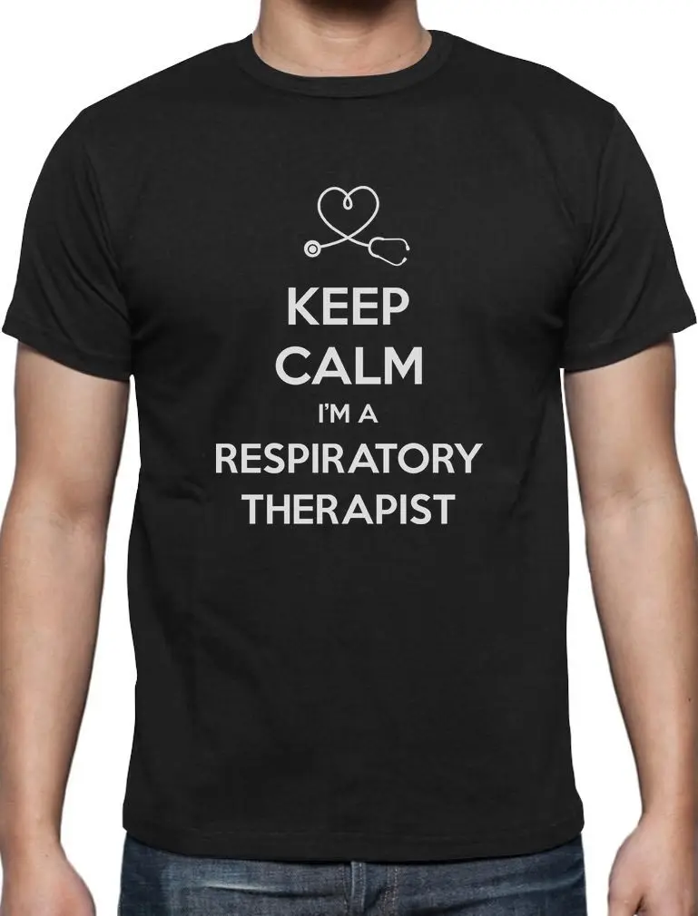 Keep Calm Respiratory Therapist Gifts T Shirt Nurse Gift Casual Short