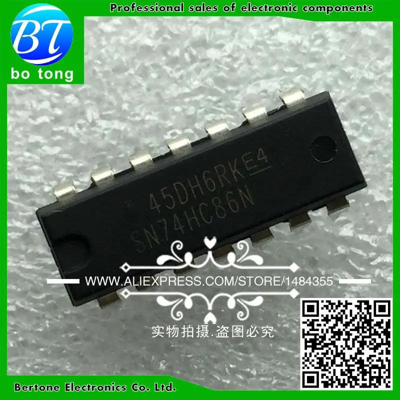 

10PCS SN74HC86N DIP14 SN74HC86 DIP 74HC86N 74HC86 new and original IC
