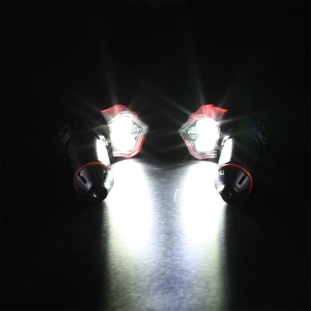 Best 2PCS USB Charge Bicycle Turn Signal Plug Light LED Turn Warning Light Bicycle Handlebar Cap End Plugs Grips Cycling Accessories 5