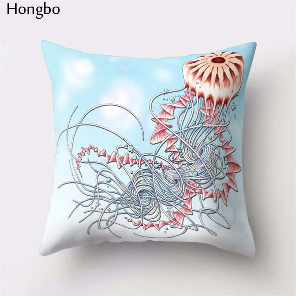 Hongbo 1 шт. красочное Морское Животное осьминог наволочки для подушек для дома наволочка для подушки автомобиля Декор