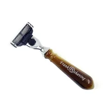 Frank бритья-3 слоя лезвия для бритвы, искусственная Роговая ручка+# MA-05FH