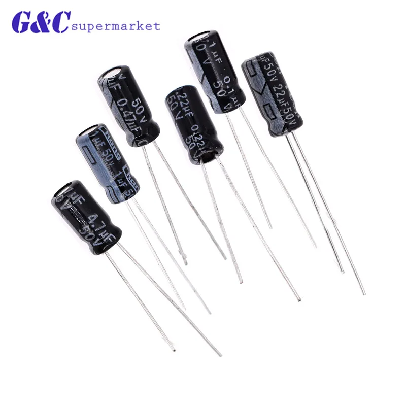 

100PCS 0.1~22UF 0.1/0.22/0.47/1/4.7/22UF Electrolytic capacitor HOT AU