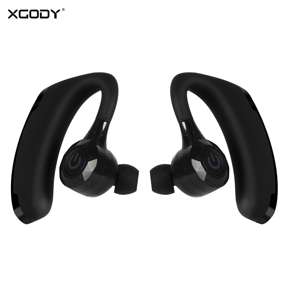 Беспроводные наушники XGODY V11 TWS Bluetooth с микрофоном без рук стерео Заушник для Iphone
