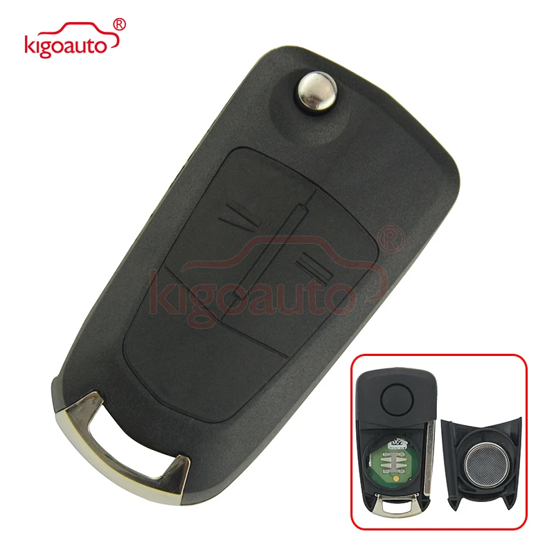 

93189840 flip Remote key 2 button HU100 433Mhz ID46-PCF7941 chip G1-AM433TX for Opel Corsa D original circuit board 2007-2012