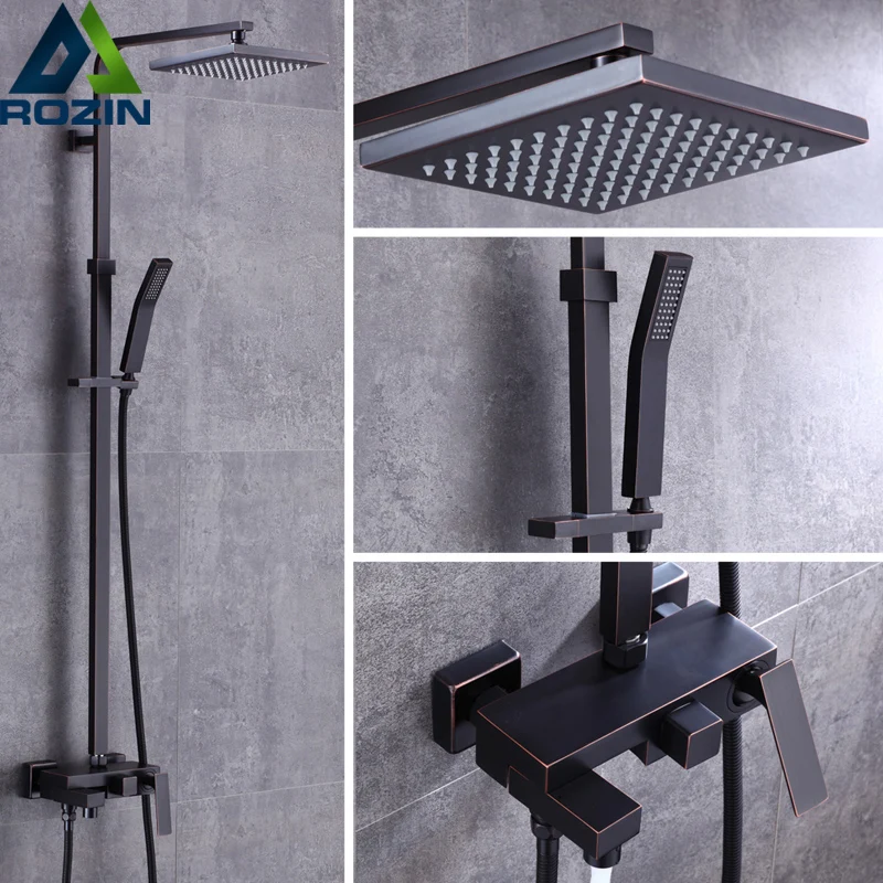 

Designer Bathroom Shower Set Faucet Single Handle Square Bath Shower Mixers Single Handle Outdoor Hot and Cold Tap Bidet Sprayer