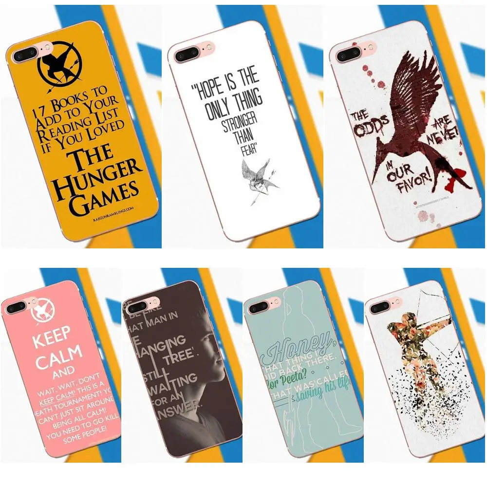 

Soft TPU Top Selling The Hunger Games Quote For Huawei G8 Honor 5C 5X 6 6X 7 8 9 Y5II Mate 9 P7 P8 P9 P10 P20 Lite Plus 2017