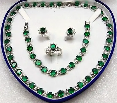 

necklace bracelet earrings ring jewelry set