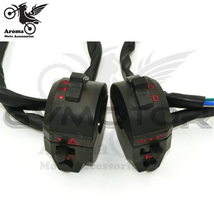 retro aluminum motorcycle switch Universal 7/8" 22mm handlebar motorbike switches turn light