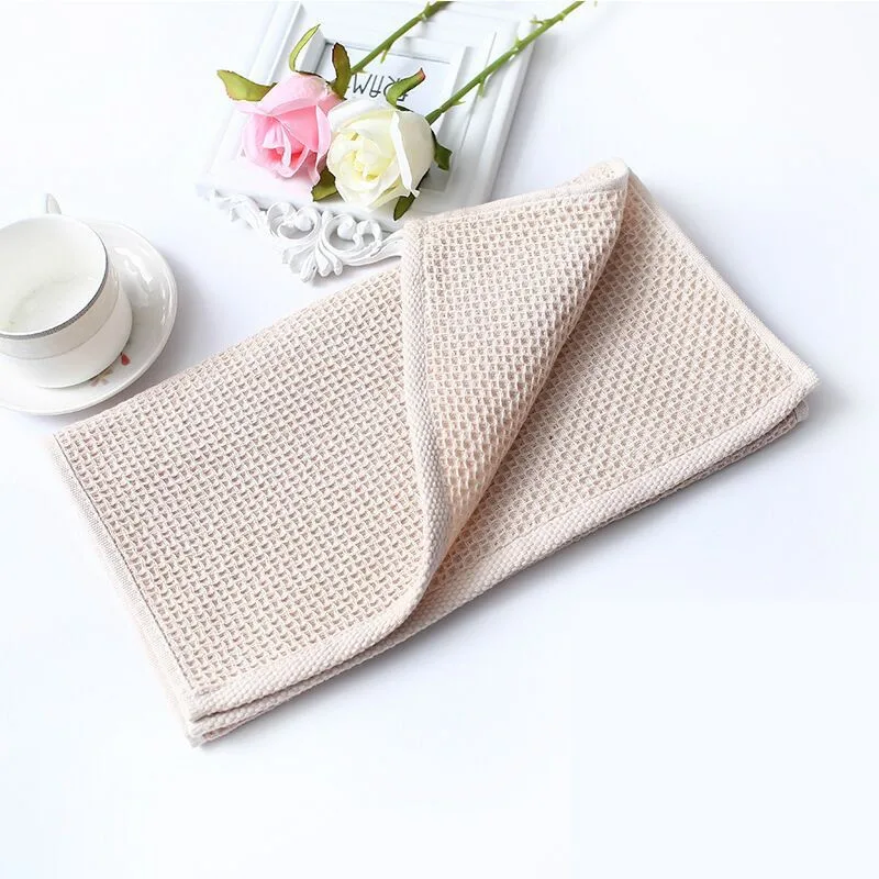 Bathroom Floor Mats Washable Bathtub Shower Sink Floor Towels Soft absorbent couple gauze honeycomb fabric wash towel Apr12 (7)