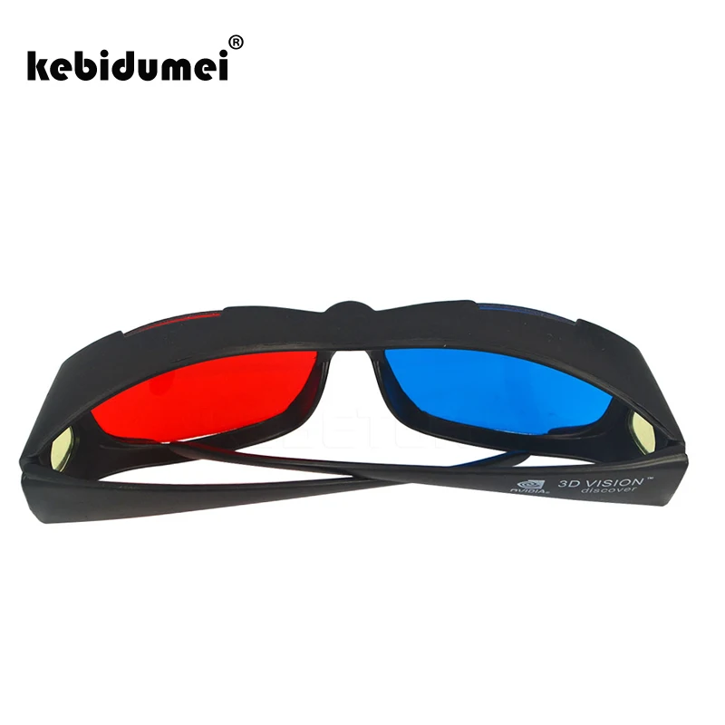 Kebidumei 2 шт. пластиковое 3D стекло es стерео Видение игры красный + синий голубой для