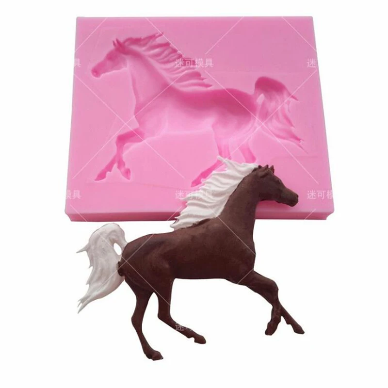 Силиконовая форма в форме лошади Sugarcraft DIY выпечка помадка шоколадная для