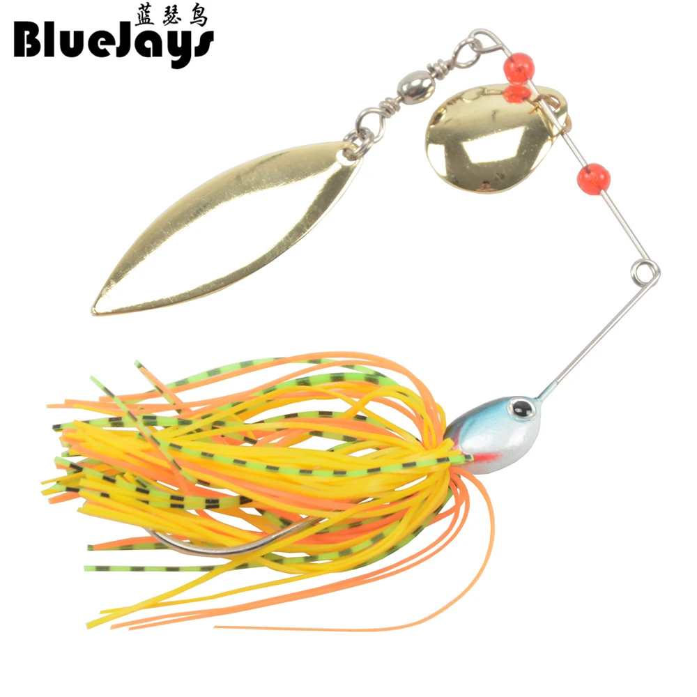 BlueJays 1 pcs 15G metal lure hard fishing lures Spinner Lure Spinnerbait Pike swivel Fish