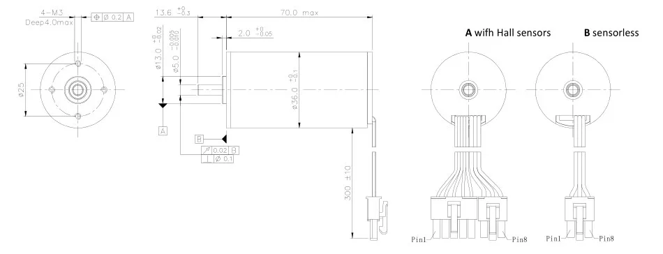 BL3670 бесщеточный мотор O. D.36mm длина 70 мм 42 82 Вт микро постоянного тока мотор 12 V, 24V 30V 36V VS Maxon мотор& Faulhaber