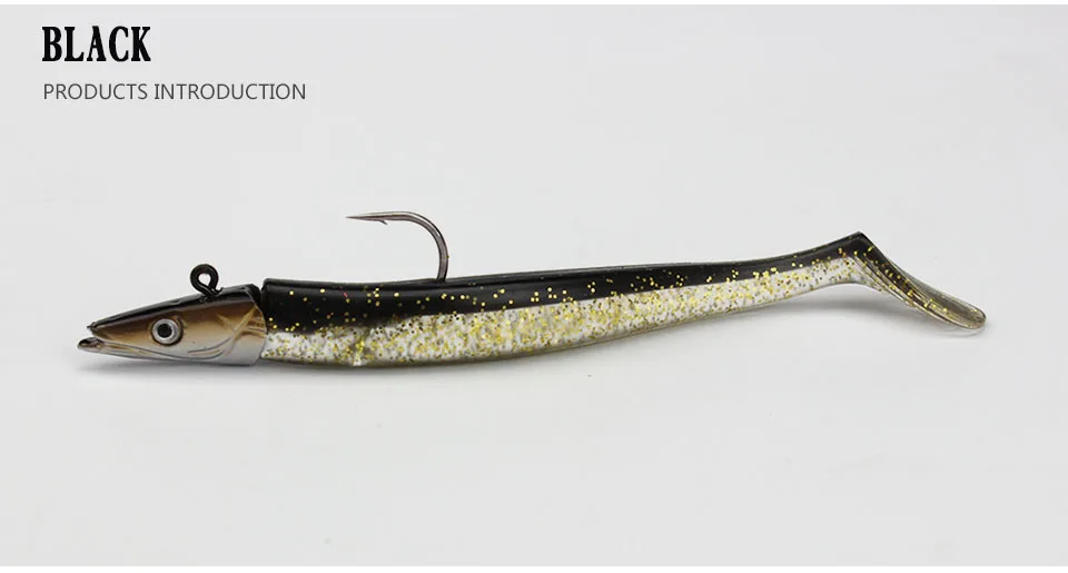 Isca de Pesca Cabeça de Jig Isca de Chumbo Caminhada Peixe 1 Pcs Macio Wobblers Pesca 11 cm 16g Artificial Silicone Isca Pesca da Carpa Enfrentar 14 Caminhada peixe 1 pçs macio isca de