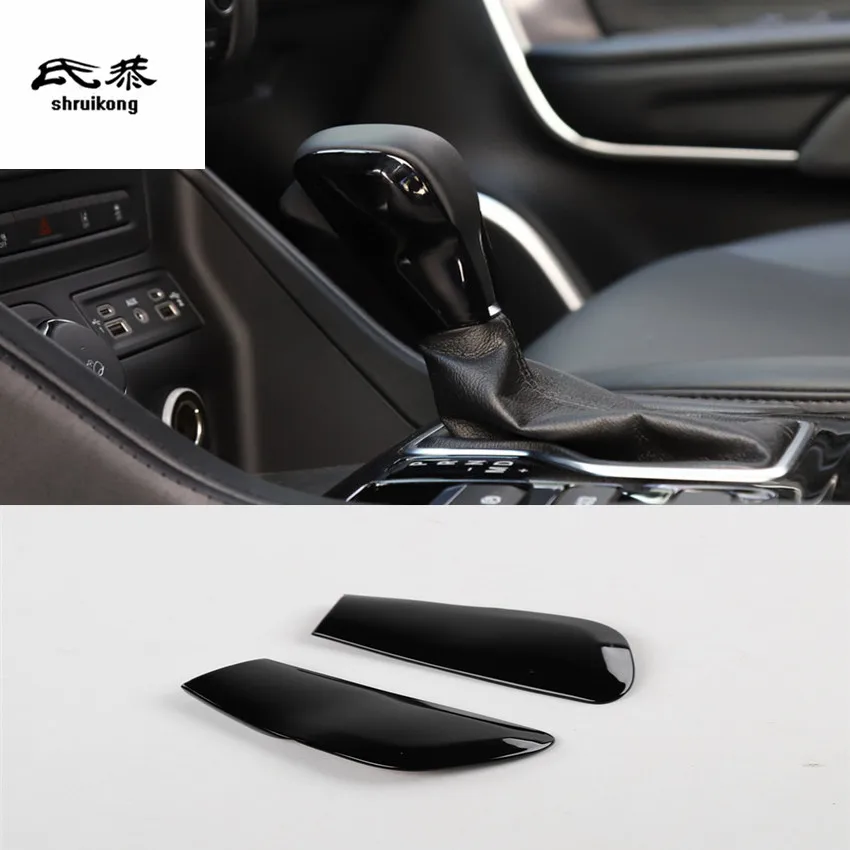 

Free shipping 2pcs/lot ABS Carbon fiber grain Gear lever decoration cover for 2017-2018 JEEP Grand Cherokee car accessories