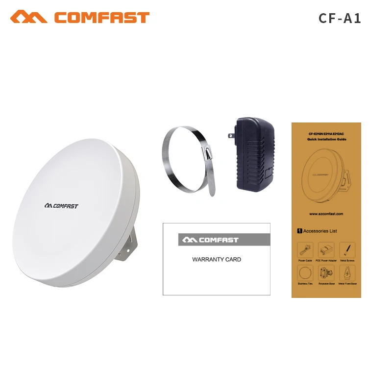 

COMFAST Outdoor CPE bridge Wifi Extender Repeater 2KM Distance 300Mbps Access Point AP Routers WDS amplifier elevator monitor