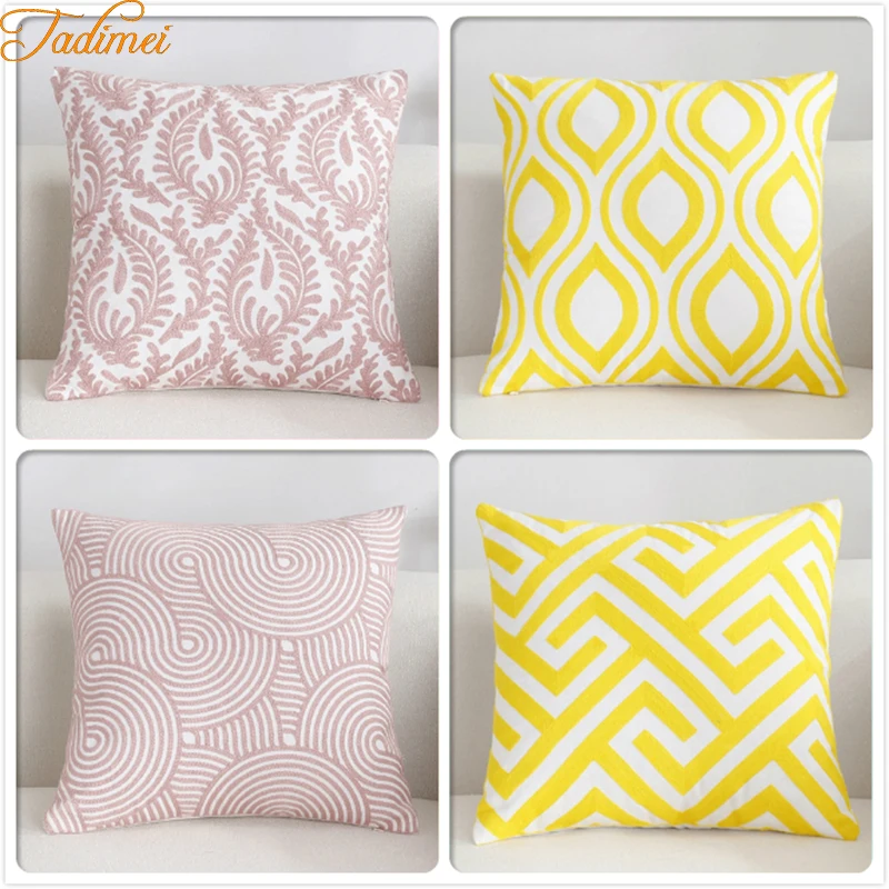 

Thick 200g Creative Pattern Top Quality Back Waist Cushion Cover 18x18 inch 45x45 cm Decors for Sofa Bed Chair Throw Pillow Case