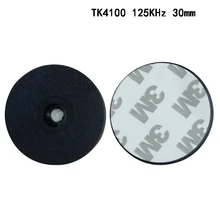 100 шт./лот воды-доказательство 125 кГц TK4100 RFID патрулирования бирка с помощью клейкой ленты 3м