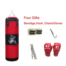 Adult Boxing Fitness Empty sandbag Punching stand bag & Bandage as karate equipment children's boxing gloves boxing accessories