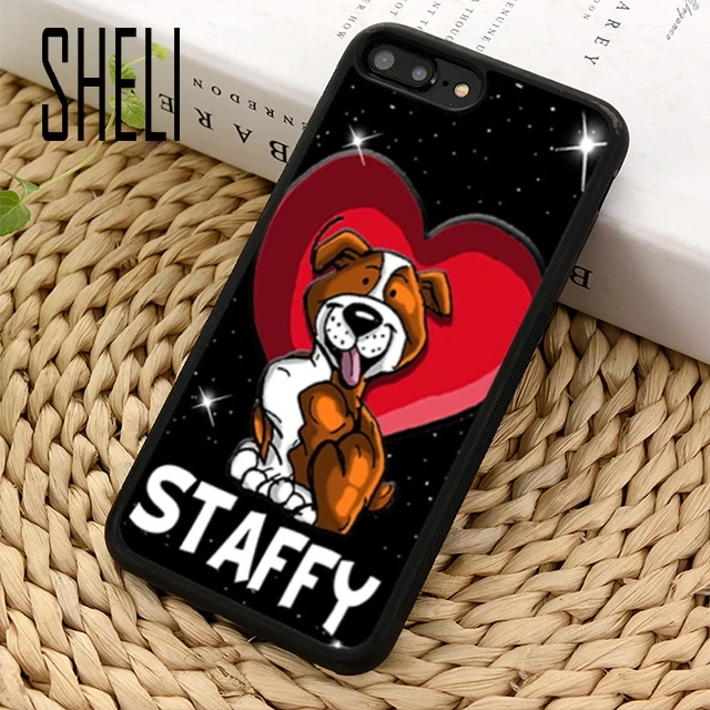 Чехол для телефона SHELI Staffy mum Staffordshire Bull Terrier A02 iPhone 5 6 6s 7 8 plus 11 pro X XR XS max Samsung S7 edge |