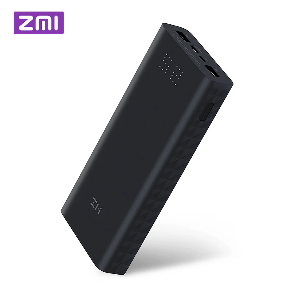 Внешний аккумулятор ZMI 20000 мАч 27 Вт QC3.0 быстрая зарядка двойной USB внешний для iPhone