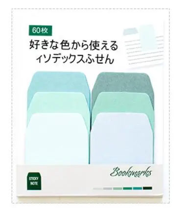 Красочные указатели 1 упаковка = 60 листов DIY стикеры-закладки бумажные для заметок канцелярский школьный офисный принадлежности