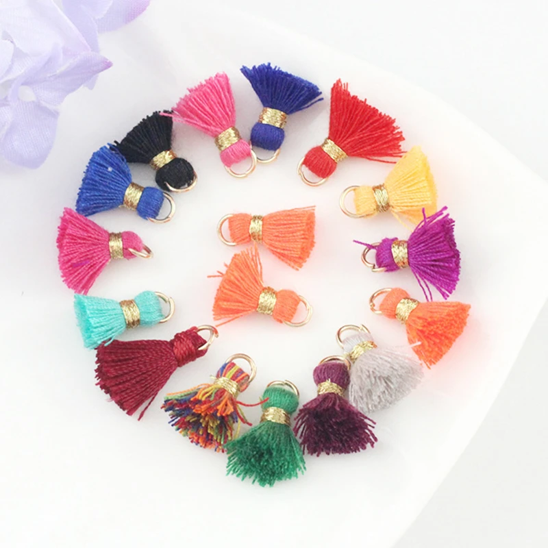 20 шт./лот мини хлопок жирных кисточки DIY Boho расходных материалов для изготовления