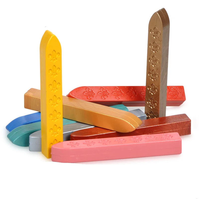 5pcs! Multicolor wax strip wax sticks European style embossed wax seal