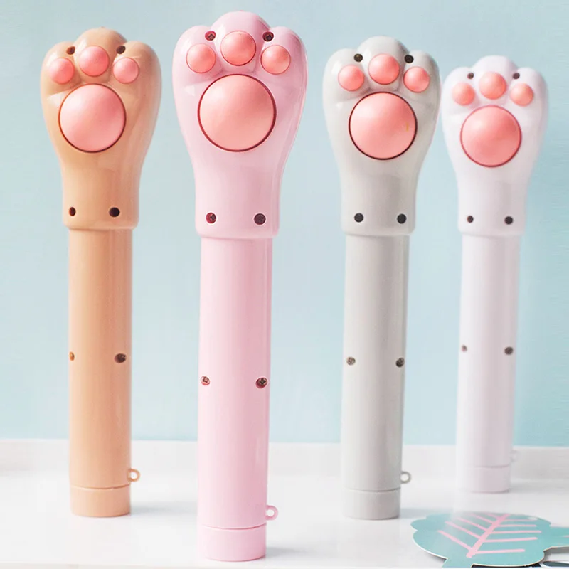 

Multi-function Mini Body Massage Stick Flashlight Cat Claw Electric Torch Vibrating Relaxation Massager Health99