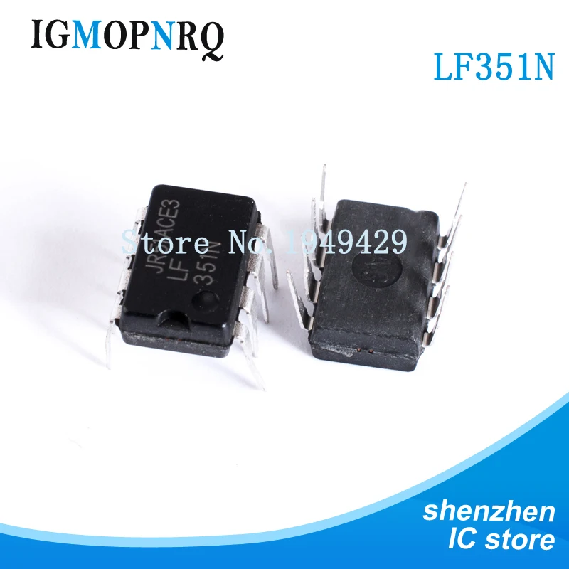 10PCS LF351N DIP8 LF351 Operational amplifier op amp Single Wideband