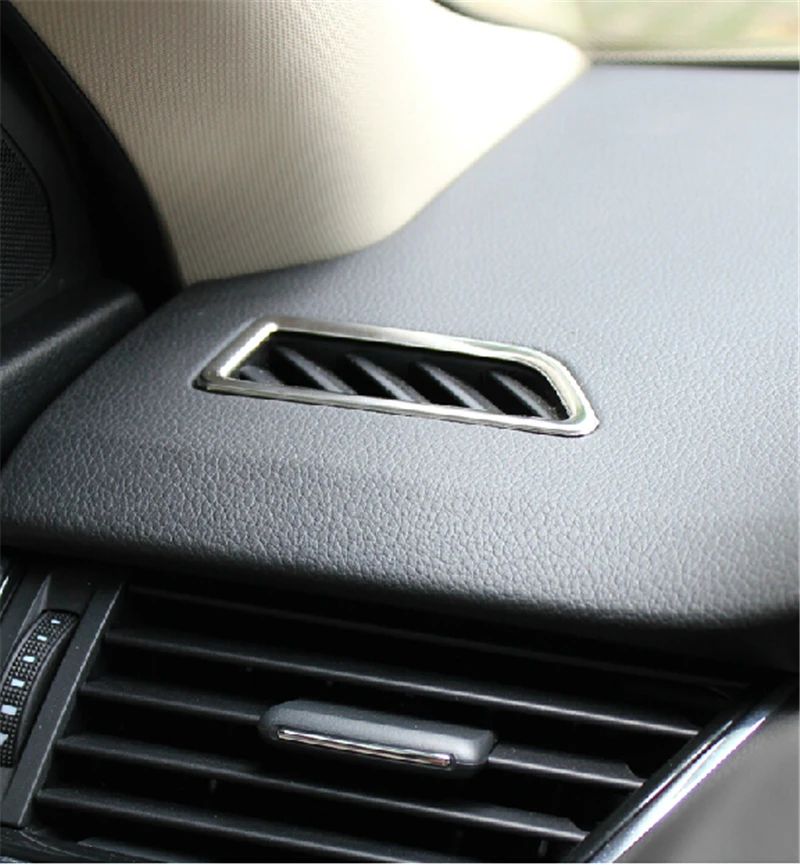 Для Skoda Octavia A7 приборной панели автомобиля на выходе вентиляционная накладка наклейка из нержавеющей стали Bezet авто аксессуары 2 шт. в комплекте