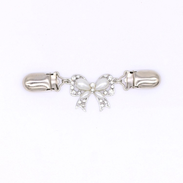 Clip Sweater Shawl Clips Keeper Collar Duck-mouth Plated Metal Clip Holder Garters Accessories Jewelry Gift