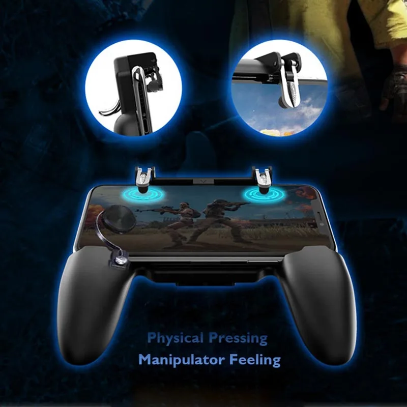 PUBG Mobile Phone Game Trigger L1R1 Fire Button Gamepad Handle Shooter Game Joystick Controller Holder For IOS Android Phone PUBG Mobile Phone Game Trigger L1R1 Fire Button Gamepad Handle Shooter Game Joystick Controller Holder For IOS Android Phone