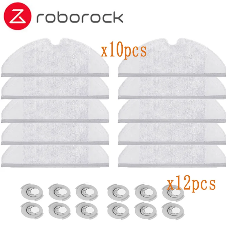 

10*Mop Cloth 12*Water Tank Filter suitable for Xiaomi Roborock S50 S51 Robot Vacuum Cleaner Spare Parts Kits