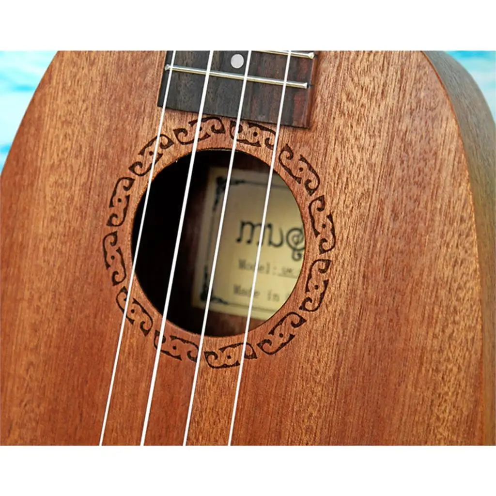 21 inch Soprano Pineapple Bucket Uke4 Strings ukeSapele ukuguitaacoustic small guitar solid body uke Concert 21 inch Soprano Pineapple Bucket Uke4 Strings ukeSapele ukuguitaacoustic small guitar solid body uke Concert