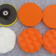 DHL или FedEx 100 набор 3 дюймов универсальная Полировочная буферная губка набор+ сверлильный адаптер для автомобиля полировщик Самый дешевый