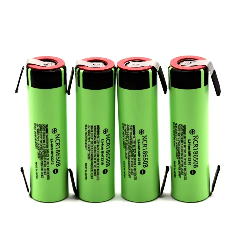 10 шт. NCR18650B 3,7 V 3400mAh 18650 перезаряжаемый литиевый аккумулятор 18650 батарея+ никелевый элемент DIY