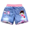 Nuevos niños de verano vaquero corto pantalones cortos para niñas de moda de chica princesa pantalones de Jean para niños niñas pantalones cortos flor Niñas Ropa ► Foto 3/6