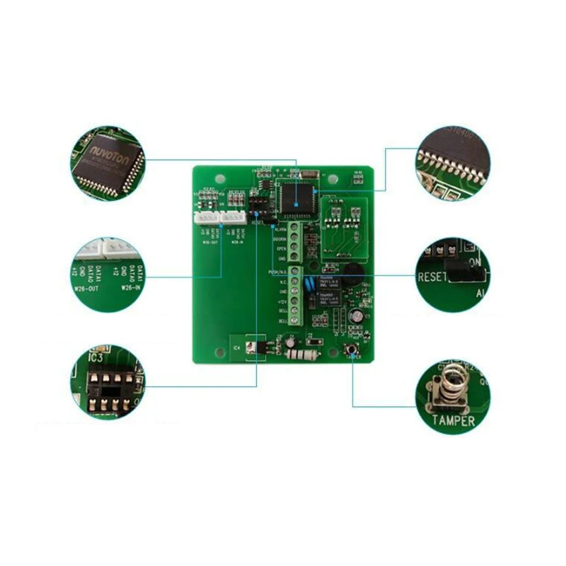 В Best чтения карт ic 13.56 мГц или ID Card Reader 12.5 кГц RFID двери Клавиатура доступа Системы входная дверь замок E-50